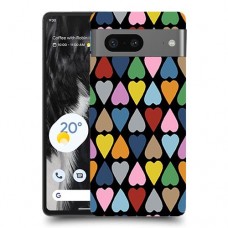 לבבות קשת פסיפס כיסוי מגן סליקון מעוצב ל Google Pixel 7 סקרין מובייל