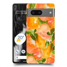 אפרסקים כתומים כיסוי מגן סליקון מעוצב ל Google Pixel 7 סקרין מובייל