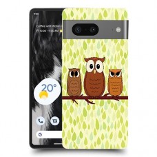 משפחת ינשוף כיסוי מגן סליקון מעוצב ל Google Pixel 7 סקרין מובייל