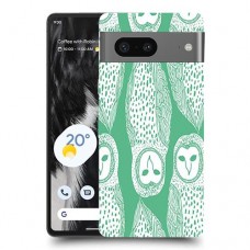 ינשופים על ירוק כיסוי מגן סליקון מעוצב ל Google Pixel 7 סקרין מובייל