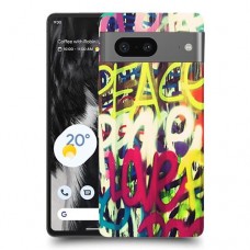 אהבת שלום כיסוי מגן סליקון מעוצב ל Google Pixel 7 סקרין מובייל
