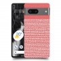 נקודות לבנות בורוד כיסוי מגן סליקון מעוצב ל Google Pixel 7 סקרין מובייל