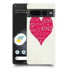 אהבה היא אדיבה כיסוי מגן סליקון מעוצב ל Google Pixel 7 Pro סקרין מובייל