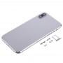 חזרה שיכון כיסוי עם SIM Card מגש ו מפתחות Side עבור iPhone X (כסף)