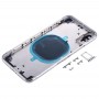 חזרה שיכון כיסוי עם SIM Card מגש ו מפתחות Side עבור iPhone X (כסף)