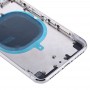 חזרה שיכון כיסוי עם SIM Card מגש ו מפתחות Side עבור iPhone X (כסף)