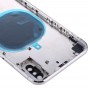 חזרה שיכון כיסוי עם SIM Card מגש ו מפתחות Side עבור iPhone X (כסף)