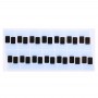 100 PCS צג LCD מדבקת רצועה דבקה שחורה כבל Flex עבור iPhone 8