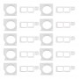 10 סטים Bracket שמירה + חיישן Bezel מודול מצלמה מול iPhone 8 קדמי
