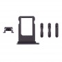 כרטיס מגש + Volume Control מפתח + כפתור הפעלה + מתג השתקה ויברטור מפתח עבור 8 iPhone (גריי)