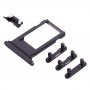 כרטיס מגש + Volume Control מפתח + כפתור הפעלה + מתג השתקה ויברטור מפתח עבור 8 iPhone (גריי)