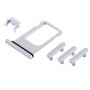 כרטיס מגש + Volume Control מפתח + כפתור הפעלה + השתק Switch ויברטור מפתח עבור 8 iPhone (כסף)