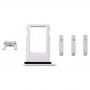 כרטיס מגש + Volume Control מפתח + כפתור הפעלה + השתק Switch ויברטור מפתח עבור 8 iPhone (כסף)