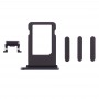 כרטיס מגש + Volume Control מפתח + כפתור הפעלה + מתג השתקה ויברטור מפתח עבור iPhone 8 פלוס (גריי)
