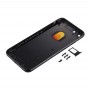 6 ב 1 עבור 7 iPhone (לחצן Power Control Back Cover + כרטיס מגש + כרך מפתח + + מתג השתקה כניסה ויברטור מפתח +) כיסוי והשיכון העצרת מלאה (Jet שחור)