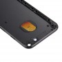6 ב 1 עבור 7 iPhone (לחצן Power Control Back Cover + כרטיס מגש + כרך מפתח + + מתג השתקה כניסה ויברטור מפתח +) כיסוי והשיכון העצרת מלאה (Jet שחור)
