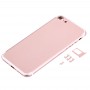 5 ב 1 עבור 7 iPhone (כריכה אחורית + כרטיס מגש + Volume Control מפתח + כפתור הפעלה + מתג השתקה ויברטור מפתח) כיסוי והשיכון העצרת מלאה (Rose Gold)