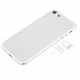 5 ב 1 עבור 7 iPhone (כריכה אחורית + כרטיס מגש + Volume Control מפתח + כפתור הפעלה + מתג השתקה ויברטור מפתח) כיסוי והשיכון העצרת מלאה (כסף)