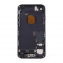 סוללה חזרה עצרת כיסוי עם כרטיס מגש עבור 7 iPhone (שחור משחור)