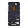 חזרה סוללה העצרת כיסוי עם כרטיס מגש עבור 7 iPhone (שחור)