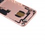 סוללה חזרה עצרת כיסוי עם כרטיס מגש עבור 7 iPhone (Rose Gold)