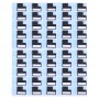 50 PCS עבור iPhone 7 מדבקות פלוס LCD חזרה מתכת צלחת גדולה