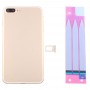 עבור iPhone 7 חזרה סוללת פלוס עצרת כיסוי עם כרטיס מגש (זהב)