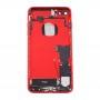 עבור iPhone 7 חזרה סוללת פלוס עצרת כיסוי עם כרטיס מגש (אדום)