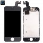 מסך 10 PCS LCD ו Digitizer מלא עצרת עם חזית מצלמה עבור iPhone 5S (שחור)