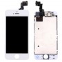5pcs השחור + 5 לבן PCS מסך LCD ו Digitizer מלא עצרת עם מצלמה קדמית עבור iPhone 5S