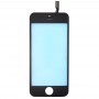 לוח מגע עם מסגרת Bezel מסך LCD הקדמי ו OCA ברור אופטי דבק iPhone 5S (שחור)