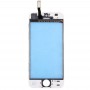 לוח מגע עם מסגרת Bezel מסך LCD הקדמי ו OCA ברור אופטי דבק iPhone 5S (לבנה)