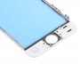 לוח מגע עם מסגרת Bezel מסך LCD הקדמי ו OCA ברור אופטי דבק iPhone 5S (לבנה)