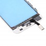 לוח מגע עם מסגרת Bezel מסך LCD הקדמי ו OCA ברור אופטי דבק iPhone 5S (לבנה)