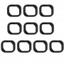 10 PCS עבור לחצן Home iPhone 5S המקורי מדבקה (שחור)
