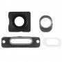4 ב 1 עבור iPhone 5S (טבעת עדשת הזכוכית החיצונית מצלמת עדשה + מצלמה + טעינת נמל טבעת + אוזניות גק טבעת) תיקון קיט חלק (לבן)