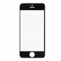 10 PCS עבור 5 iPhone 5S ו Front מסך חיצוני זכוכית עדשה (שחור)