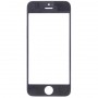 10 PCS עבור 5 iPhone 5S ו Front מסך חיצוני זכוכית עדשה (שחור)