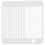 10 PCS עבור 5 iPhone 5S ו Front המסך החיצוני זכוכית העדשה (לבן)
