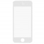 10 PCS עבור 5 iPhone 5S ו Front המסך החיצוני זכוכית העדשה (לבן)