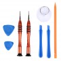 Poso PS-106 8 ב 1 Kit כלי Open תיקון מברג עבור 6 iPhone - SE - 5S ו 5C ו 5 - 4s ו 4