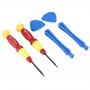 Poso PS-105 6 ב 1 Kit כלי Open תיקון מברג עבור 6 iPhone - SE - 5S ו 5C ו 5 - 4s ו 4