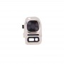 10 PCS אחורי מצלמה עדשה כיסוי + פנס Bracker עבור גלקסי S7 - G930 (זהב)