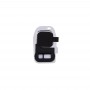 10 PCS אחורי מצלמה עדשה כיסוי + פנס Bracker עבור גלקסי S7 - G930 (כסף)
