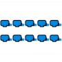 10 PCS עבור גלקסי S8 - G950 ו S8 + - דבק סורק טביעות אצבע G955