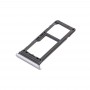 SIM Card מגש + מיקרו SD מגש עבור גלקסי S8 (כסף)
