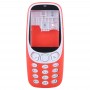 מלא עצרת שיכון כיסוי עם מקלדת עבור נוקיה 3310 (אדום)