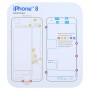 ברגים זיכרון מגנטי Mat עבור XR iPhone ו iPhone XS ו iPhone XS מקס ו iPhone X ו 8 ו 8 פלוס ו 7 ו 7 פלוס ו 6s פלוס ו 6s ו 6 ו 6 פלוס. גודל: 17.8cm x 15.9cm