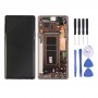 מסך LCD ו Digitizer מלאה העצרת עם מסגרת עבור גלקסי Note9 - N960A - N960F - N960V - N960T - N960U (מוקה זהב)