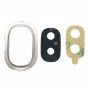 10 PCS Bezel מצלמה חזרה עם עדשה כיסוי ו דבק גלקסי J4. J400F - DS. J400G - DS (זהב)